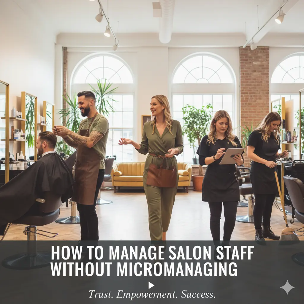 Professional salon team working confidently under clear leadership and structured systems