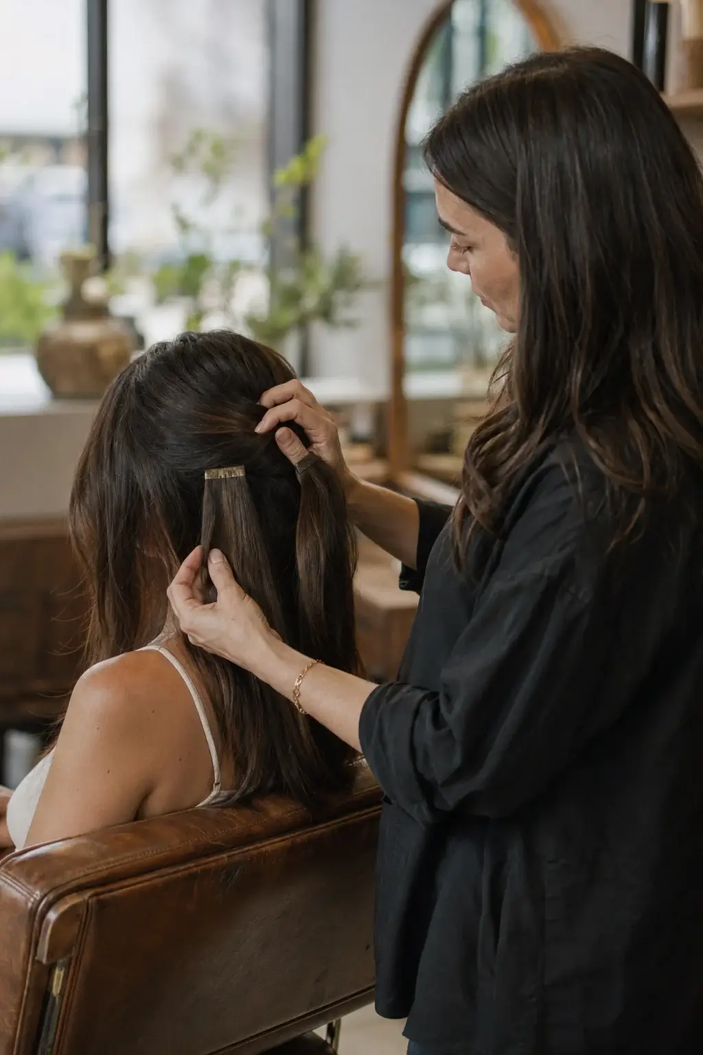 prepare first hair extension salon appointment